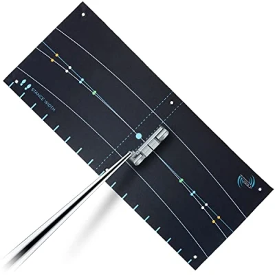 Abbildung von ME AND MY GOLF Schlaganfalltrainer Putting Arc und Zielziel Inklusive Anleitungstrainingsvideos schwarz