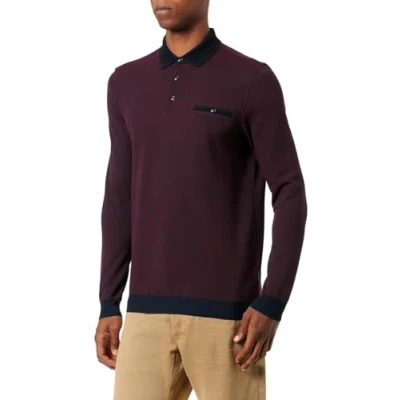 Abbildung von bugatti Poloshirt, Herren, Größe: XXL, Bordeaux