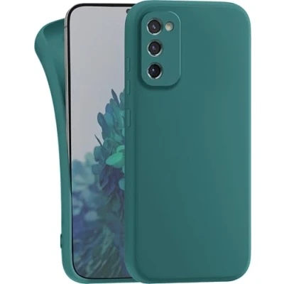 Abbildung von MyGadget Hülle kompatibel mit Samsung Galaxy S20 FE robuste Handyhülle TPU Case Slim Silikonhülle Back Cover Kratzfest Schutzhülle Matt Olivgrün