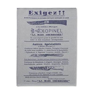 Abbildung von Opinel Unisex Erwachsene Küchentuch Jacquardmuster, hell, 50 x 70 cm
