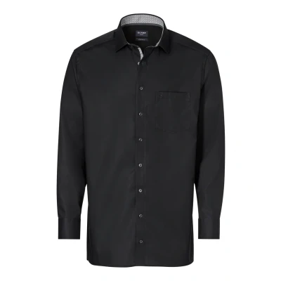 Abbildung von OLYMP Luxor modern fit Hemd Langarm Haifischkragen schwarz Gr. 47
