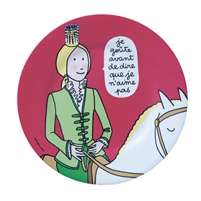 Abbildung von Petit Jour Paris Dessertteller Prinzessin je goûte Avant Perfekt für das Dessert! Mehrfarbig, PC963P