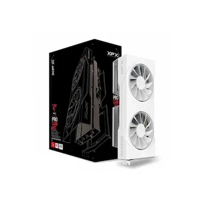 Abbildung von XFX Radeon RX 9060XT Swift Dual Fan OC White 8GB GDDR6, 2x HDMI, DP