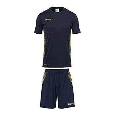 Abbildung von Uhlsport Herren Score Kit Trikot&amp;Shorts Set, Marine/Fluo gelb, XXL