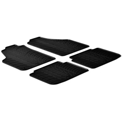 Abbildung von Gledring 0373 Fußmattensatz Gummi vorne und hinten 4 schwarz 750mm 550mm FIAT: Idea