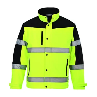 Abbildung von Hi Vis Two Tone Softshell, colorYellow talla Small
