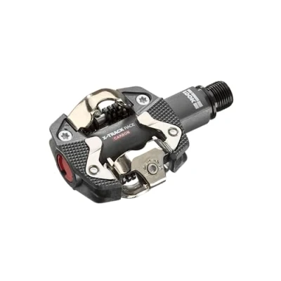 Abbildung von LOOK Cycle X TRACK Race Carbon MTB Pedale Kompatibel mit Standard SPD Mechanismus Körper Chromoly+ Achse Große Pedalplatte Extrem zuverlässige Klickpedale