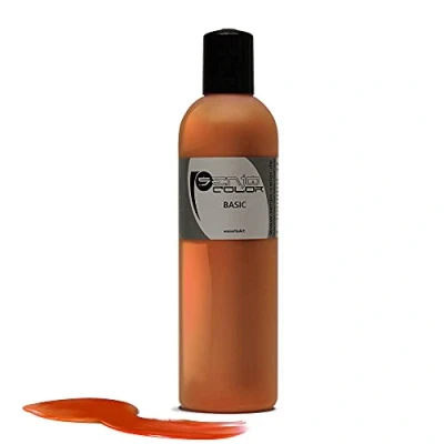 Abbildung von Senjo Color Basic Bodypainting Farben I Kosmetische Körperfarbe wasserlöslich Liquid für Airbrush und Pinsel 250ml Orange