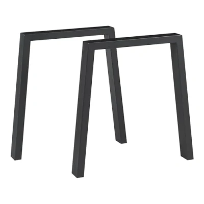 Abbildung von en.casa Tischgestell (2er Set), »Kraftisried« Stahl 72 x 70 cm Schwarz