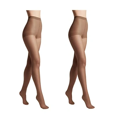 Abbildung von Conte elegant 2er Pack langlebige Damenstrumpfhose Halbmatt SOLO 40 DEN Damen Feinstrumpfhose Strumpfhose mit markiertem Höschenteil Einfarbig Farbe Shade Größe 2