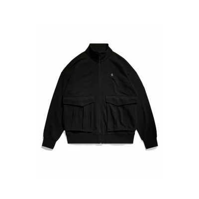 Abbildung von G Star Rovic Loose Sweatjacke, Herren, Größe: Large, Dk black