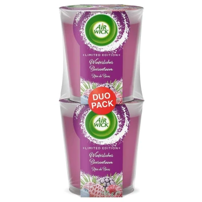 Abbildung von Air Wick Duftkerze Duopack Wohlfühl 2 x 105g im Glas Funkelnde Winterb