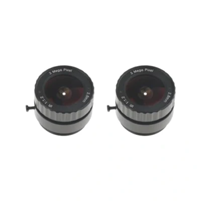 Abbildung von 2 Set mit 1/3 Zoll 2,8 mm 3 Megapixel F1.2 CS Mount IR Fixed Iris Objektiv für CCTV IP Kamera