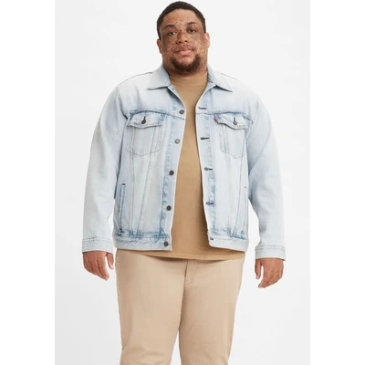 Abbildung von Levi&#039;s Plus BIG Trucker Jeansjacke, Herren, Größe: 3XL, Light blue denim