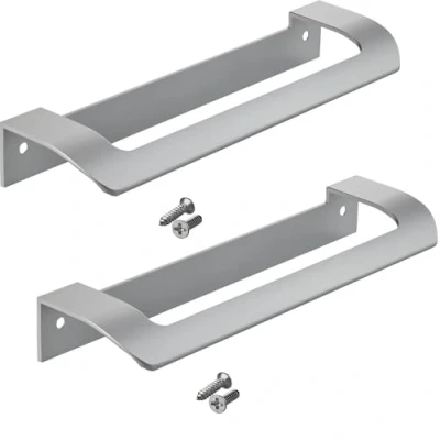 Abbildung von SO TECH® Möbelgriff LYS Bohrlochabstand (BA) 160 mm Schrankgriff Schubladengriff (Spar Set, 2 St), Griff passend für Schiebe oder Falttüren, Chrom matt