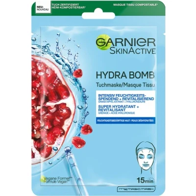 Abbildung von Garnier Hydra Bomb Tuchmaske Granatapfel 28g