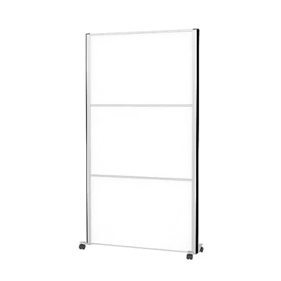 Abbildung von MAUL Trennwand MAULconnecto 180x100cm Whiteboard Raumteiler für Büro und Schreibtisch, Home Office Freistehender Raumtrenner mit Rollen Ideal als Sichtschutz Paravent