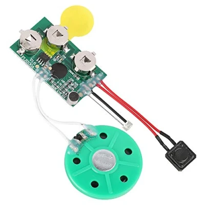 Abbildung von Soundmodul, Stimme Aufzeichnung &amp; Wiedergabe, DIY Grußkarte Voice Module Sound Audio Recording Player Chip Modul, 60 Sekunde für Karten Spielzeug Geschenke, Lichtempfindlich
