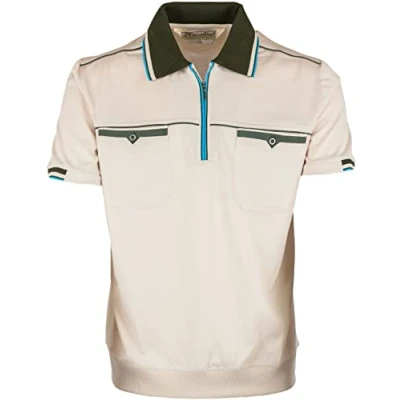 Abbildung von SOUNON Polohemd Poloshirt für Herren Beige (M2), Groesse: M
