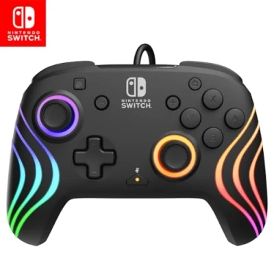 Abbildung von PDP Nintendo Switch Afterglow Wave Wired Black