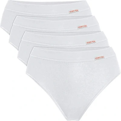 Abbildung von conta Jazz Pants Slips Damen Slip 4er Pack Feinripp Uni