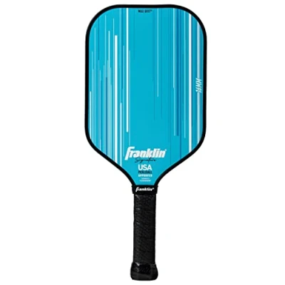 Abbildung von Franklin Sports Pro Pickleball Paddel Signature Series mit MaxGrit Oberfläche USA (USAPA) zugelassenes Turnier 16 mm Polypropylenkern Blau
