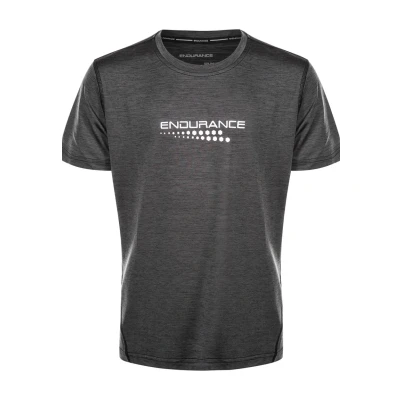 Abbildung von Endurance Tshirt print für Kinder, Größe: 164, black melange