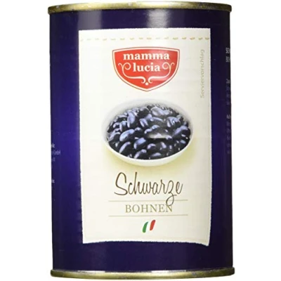 Abbildung von mamma lucia Schwarze Bohnen, 12er Pack (12 x 425 ml)