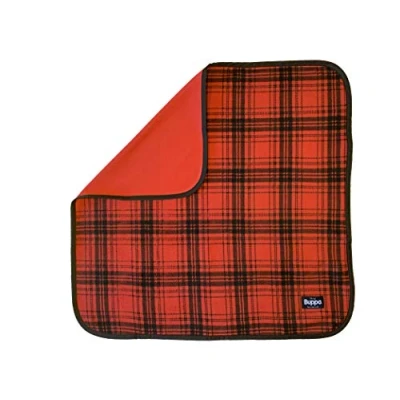 Abbildung von The Buppa Brand Decke Double Fleece Red Checked, rot