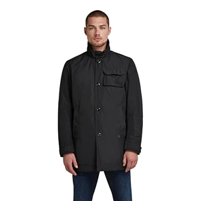 Abbildung von G STAR RAW Herren Utility HB Tape Padded Trenchcoat, Schwarz (dk black D20087 C655 6484), S