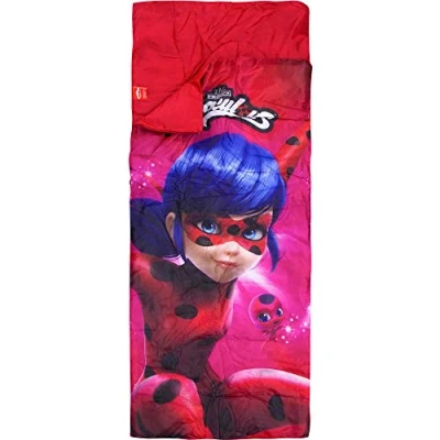 Abbildung von Miraculous Ladybug Kinderschlafsack MIraclulous Kinder Schlafsack Red Lady, 70x140cm plus 25cm Kopfkissenteil