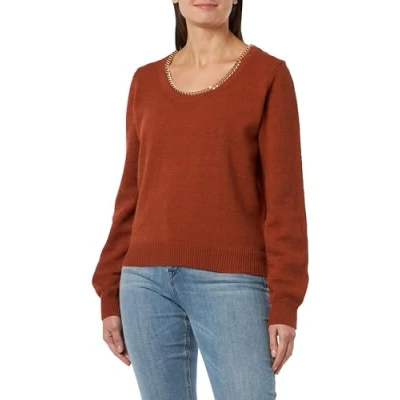 Abbildung von NALLY Damen Strickpullover 11025374 NA02, Dunkelkamel, XL/XXL