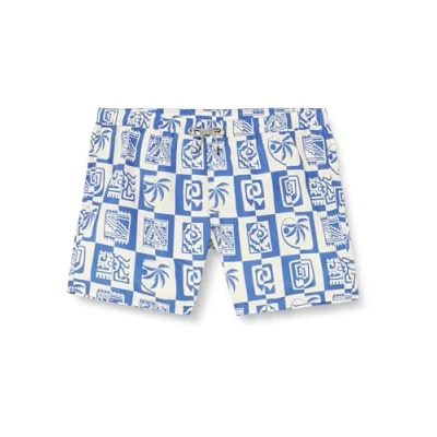 Abbildung von JACK&amp;JONES PLUS Herren JPSTFIJI JJSWIM OCEANDAY SS24 LY PLS Badeshorts, Dazzling Blue, 48