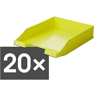 Abbildung von HAN 1027 Briefablage KLASSIK, DIN A4/C4, stapelbar, stabil, modern (lemon / 20er Pack)