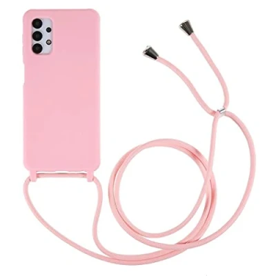 Abbildung von CoverKingz Handykette kompatibel mit Samsung Galaxy A13 4G/A13 5G/A04s Handyhülle Necklace Case Silikonhülle Cover Handy Hülle zum Umhängen Rosa