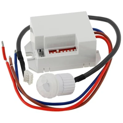 Abbildung von ChiliTec Bewegungsmelder Innen Micro 360 Einbau Ø 15mm 230V Einbaubewegungsmelder für LED geeignet 6m Reichweite Schaltzeit einstellbar Weiß