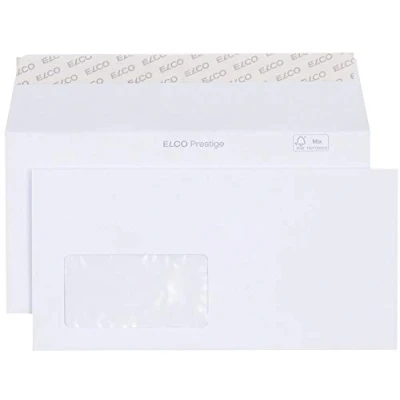 Abbildung von Elco 42779 Prestige Briefumschlag, Dinlang, 120 g, weiß
