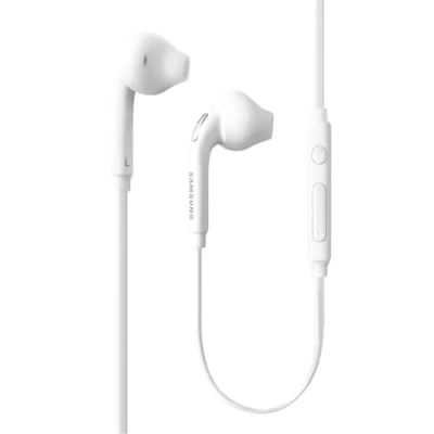 Abbildung von Samsung (2 Satz OEM Wired 3,5 mm weiß Headset mit Mikrofon, Lautstärkeregelung und Anruf Antwort Verschmitzt [EO EG920BW] (Bulkverpackungen)