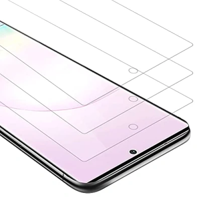 Abbildung von Cadorabo 3x Panzer Schutz Glas für Samsung Galaxy NOTE 20 PLUS 3 Stück Schutzfolie in Ultra Klar Hüllen freundlich Gehärtetes (Tempered) Dipslayschutz Folie 9H Härte Anti Kratzer