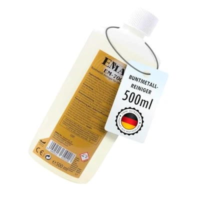 Abbildung von EMAG Buntmetallreiniger EM 700 I Spezieller Ultraschallreiniger für Platinen, Schmuck, Uhren Teile uvm Entfernt leichte Verunreinigungen 500ml
