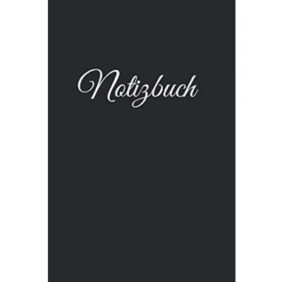 Abbildung von Notizbuch: schwarzes Notizbuch liniertes Buch zum reinschreiben, 120 Seiten, 6x9 Zoll (ca A5), Softcover, verwendbar als Notizheft Schreibheft Schulheft Planer Checklisten Geschenk
