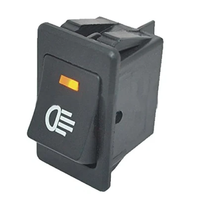 Abbildung von Mintice™ KFZ Auto Kippschalter Druckschalter Wippschalter Schalter 12V Gelb LED Licht Nebelschalter 4 polig