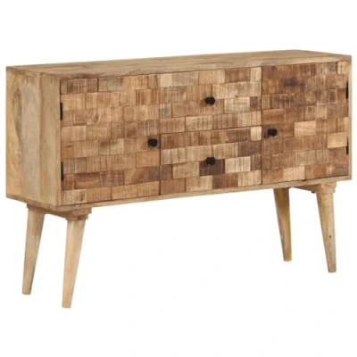 Abbildung von vidaXL Sideboard, Kommode mit Stauraum Holzrahmen, Beistellschrank für Wohnzimmer Schlafzimmer, Anrichte Highboard, Massivholz Mango
