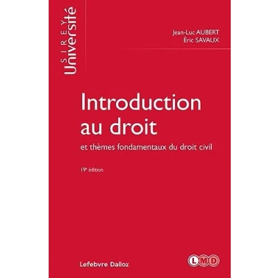 Abbildung von Introduction au droit et thèmes fondamentaux du civil 19ed