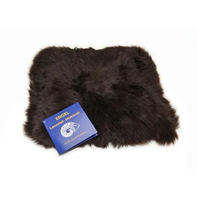 Abbildung von Reissner Lammfelle Sitzauflage DIANA 40 MOC aus Schaffell hochwollig quadratisch 40x40cm Mocca