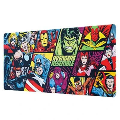 Abbildung von Grupo Erik Mauspad XL Marvel Figuren Gaming Mousepad rutschfest und Wasserabweisend Groß Mouse Pad Schreibtischunterlage PC Zubehör