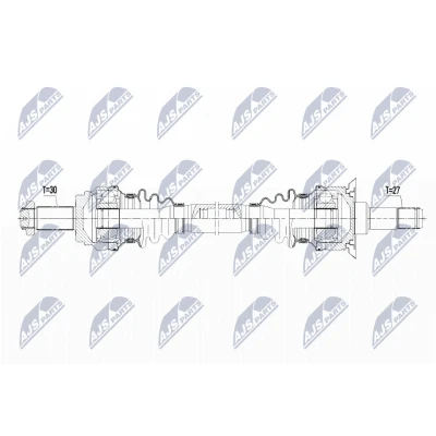 Abbildung von NTY NPW BM 093 Antriebswelle Hinterachse rechts 824 BMW: X3