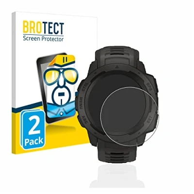 Abbildung von BROTECT (2 Stück Schutzfolie für Garmin Instinct/Instinct Solar/Instinct 2 Displayschutz Folie Ultra Klar