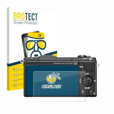 Abbildung von BROTECT Schutzglas für Sony Alpha 5100 (DSLR A5100) Schutzfolie Panzer Folie Glas [Extrem Kratzfest 9H, Anti Fingerprint, Ultra Transparent]