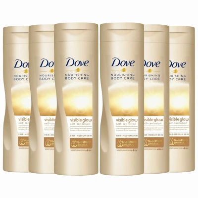 Abbildung von Dove Body Love Bodylotion Self Tan Lotion Care+Visible Glow 400ml